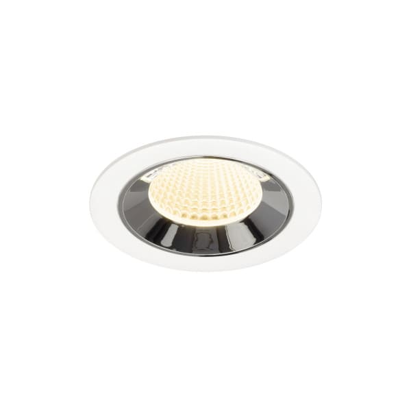 SLV - NUMINOS® M, Deckeneinbauleuchte weiß/chrom 3000 K 40°