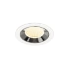 SLV - NUMINOS® M, Deckeneinbauleuchte weiß/chrom 3000 K 40°
