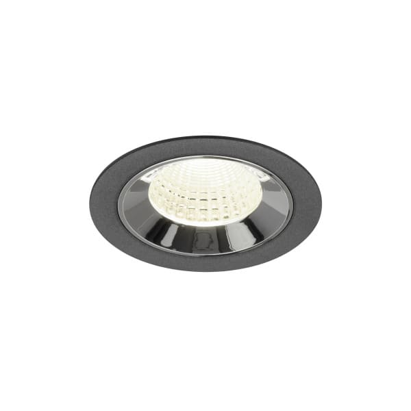 SLV - NUMINOS® M, Deckeneinbauleuchte schwarz/chrom 4000 K 55°