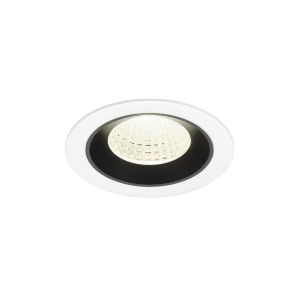 SLV - NUMINOS® M, Deckeneinbauleuchte weiß/schwarz 4000 K 55°