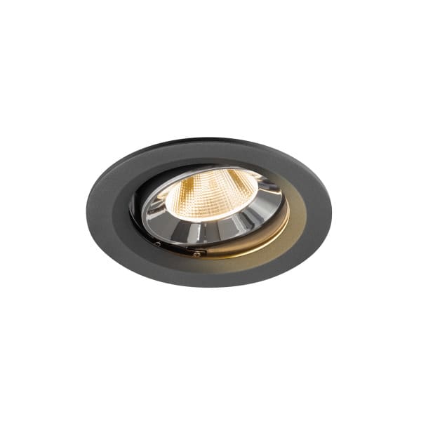 SLV - NUMINOS® MOVE M, Deckeneinbauleuchte schwarz/chrom 2700 K 20°
