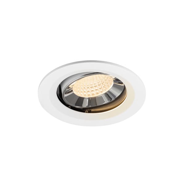 SLV - NUMINOS® MOVE M, Deckeneinbauleuchte weiß/chrom 2700 K 55°