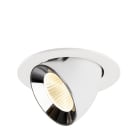 SLV - NUMINOS® GIMBLE L, Deckeneinbauleuchte weiß/chrom 3000 K 40°