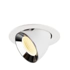 SLV - NUMINOS® GIMBLE L, Deckeneinbauleuchte weiß/chrom 3000 K 55°