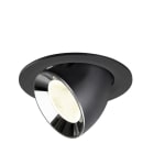 SLV - NUMINOS® GIMBLE L, Deckeneinbauleuchte schwarz/chrom 4000 K 20°