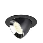 SLV - NUMINOS® GIMBLE L, Deckeneinbauleuchte schwarz/chrom 4000 K 55°
