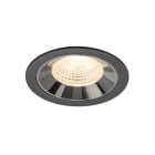 SLV - NUMINOS® L, Deckeneinbauleuchte schwarz/chrom 2700 K 55°