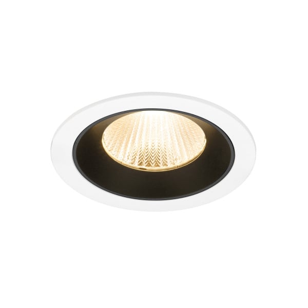 SLV - NUMINOS® L, Deckeneinbauleuchte weiß/schwarz 2700 K 40°