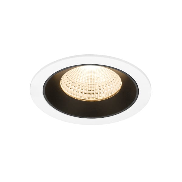SLV - NUMINOS® L, Deckeneinbauleuchte weiß/schwarz 2700 K 55°