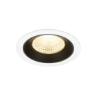 SLV - NUMINOS® L, Deckeneinbauleuchte weiß/schwarz 3000 K 55°