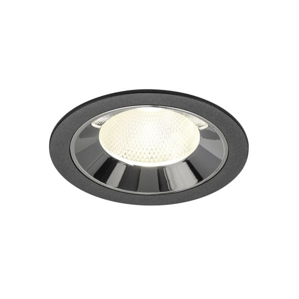 SLV - NUMINOS® L, Deckeneinbauleuchte schwarz/chrom 4000 K 20°
