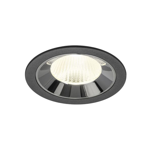 SLV - NUMINOS® L, Deckeneinbauleuchte schwarz/chrom 4000 K 40°