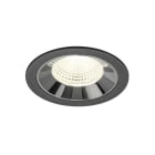 SLV - NUMINOS® L, Deckeneinbauleuchte schwarz/chrom 4000 K 55°