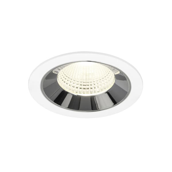 SLV - NUMINOS® L, Deckeneinbauleuchte weiß/chrom 4000 K 55°