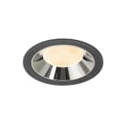 SLV - NUMINOS® XL, Deckeneinbauleuchte schwarz/chrom 2700 K 20°