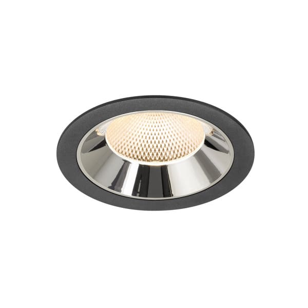 SLV - NUMINOS® XL, Deckeneinbauleuchte schwarz/chrom 2700 K 40°
