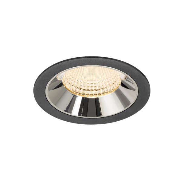 SLV - NUMINOS® XL, Deckeneinbauleuchte schwarz/chrom 2700 K 55°