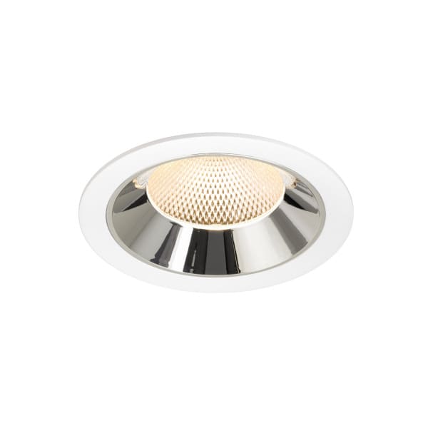SLV - NUMINOS® XL, Deckeneinbauleuchte weiß/chrom 2700 K 40°