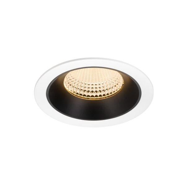 SLV - NUMINOS® XL, Deckeneinbauleuchte weiß/schwarz 2700 K 55°