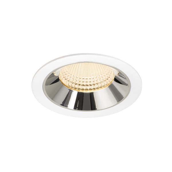 SLV - NUMINOS® XL, Deckeneinbauleuchte weiß/chrom 2700 K 55°