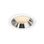 SLV - NUMINOS® XL, Deckeneinbauleuchte weiß/chrom 2700 K 55°