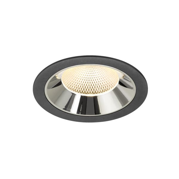 SLV - NUMINOS® XL, Deckeneinbauleuchte schwarz/chrom 3000 K 40°