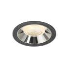 SLV - NUMINOS® XL, Deckeneinbauleuchte schwarz/chrom 3000 K 40°