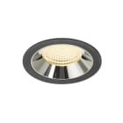 SLV - NUMINOS® XL, Deckeneinbauleuchte schwarz/chrom 3000 K 55°
