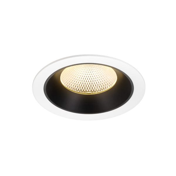 SLV - NUMINOS® XL, Deckeneinbauleuchte weiß/schwarz 3000 K 40°
