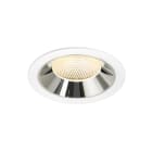 SLV - NUMINOS® XL, Deckeneinbauleuchte weiß/chrom 3000 K 40°