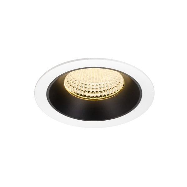 SLV - NUMINOS® XL, Deckeneinbauleuchte weiß/schwarz 3000 K 55°