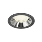 SLV - NUMINOS® XL, Deckeneinbauleuchte schwarz/chrom 4000 K 55°