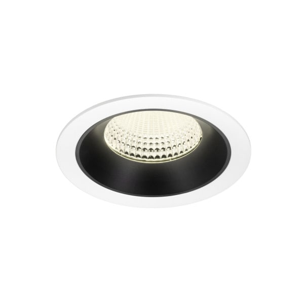 SLV - NUMINOS® XL, Deckeneinbauleuchte weiß/schwarz 4000 K 55°