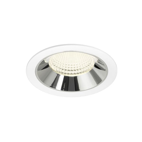 SLV - NUMINOS® XL, Deckeneinbauleuchte weiß/chrom 4000 K 55°