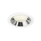 SLV - NUMINOS® XL, Deckeneinbauleuchte weiß/chrom 4000 K 55°