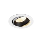SLV - NUMINOS® MOVE XL, Deckeneinbauleuchte weiß/schwarz 3000 K 40°