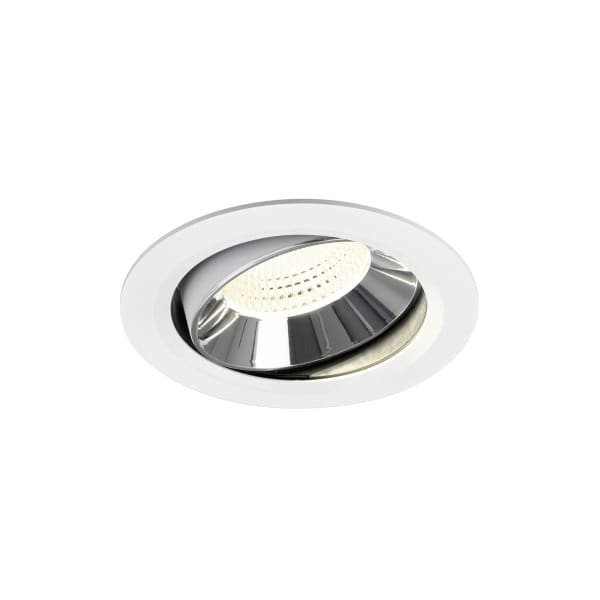 SLV - NUMINOS® MOVE XL, Deckeneinbauleuchte weiß/chrom 4000 K 55°