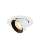 SLV - NUMINOS® GIMBLE XS, Deckeneinbauleuchte weiß/schwarz 2700 K 55°