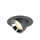 SLV - NUMINOS® GIMBLE XS, Deckeneinbauleuchte schwarz/chrom 3000 K 55°