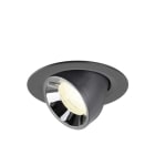SLV - NUMINOS® GIMBLE XS, Deckeneinbauleuchte schwarz/chrom 4000 K 40°