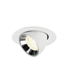SLV - NUMINOS® GIMBLE XS, Deckeneinbauleuchte weiß/chrom 4000 K 20°