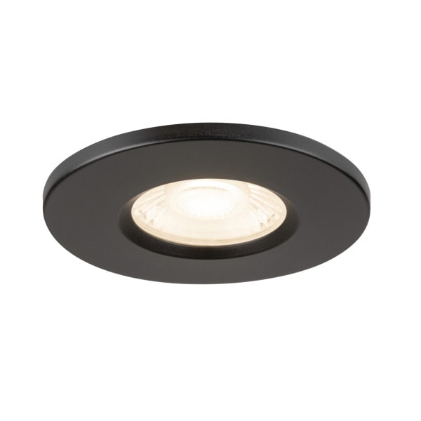 SLV - UNIVERSAL DOWNLIGHT FIX, Einbauleuchte mit Abdeckung, PHASE, 2700/3000/4000/6500K, IP65, schwarz