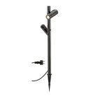 SLV - HELIA SLIM Pole, double, LED Outdoor Stehleuchte, IP65, 2200 K, schwarz