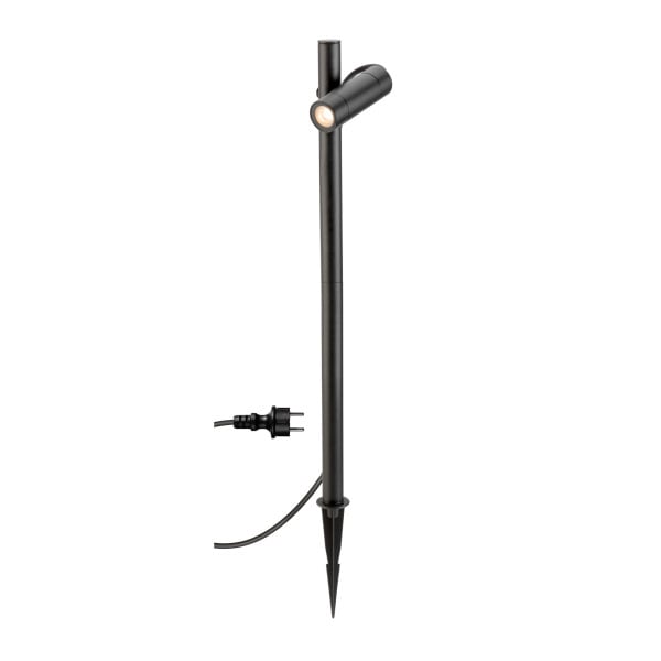 SLV - HELIA SLIM Pole, single, LED Outdoor Stehleuchte, IP65, 2200 K, schwarz