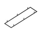 SLV - RECESSED MOUNTING FRAME, Einbauhrahmen, 1200/300 BK