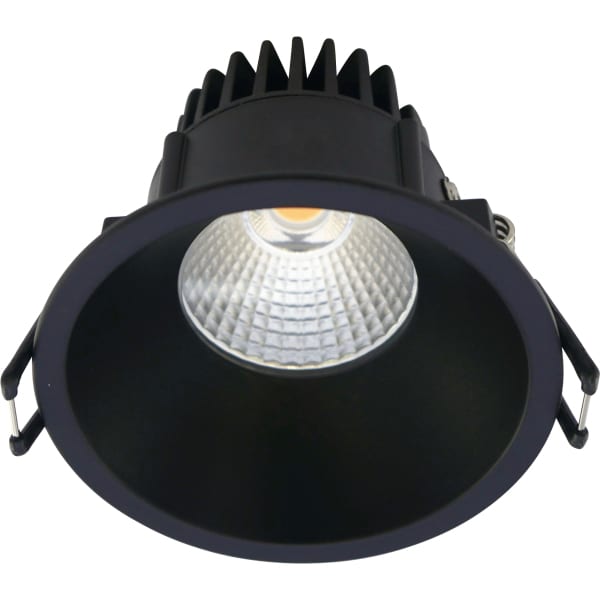 SLV - VELIA, LED-Einbauleuchte, 230V 10,9W 3000K IP44 matt schwarz/Rund