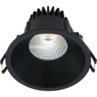 SLV - VELIA, LED-Einbauleuchte, 230V 10,9W 3000K IP44 matt schwarz/Rund