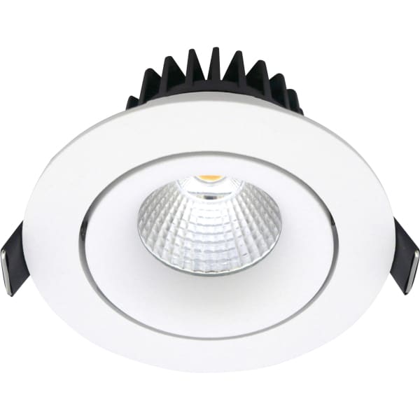 SLV - VELIA, Tilt LED-Einbauleuchte, 230V 10,9W 2700K IP44 matt weiß/Rund