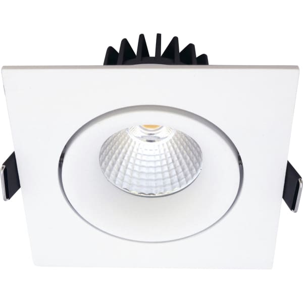 SLV - VELIA, Tilt LED-Einbauleuchte, 230V 10,9W 2700K IP44 matt weiß/Quadratisch