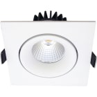 SLV - VELIA, Tilt LED-Einbauleuchte, 230V 10,9W 2700K IP44 matt weiß/Quadratisch